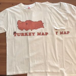 2 Vintage Disney Spoof T-Shirts Turkey Leg > Map